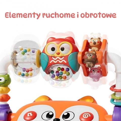 INTERAKTYWNE PIANINO EDUKACYJNE SENSORYCZNE DLA DZIECI LISEK LED PREMIUM