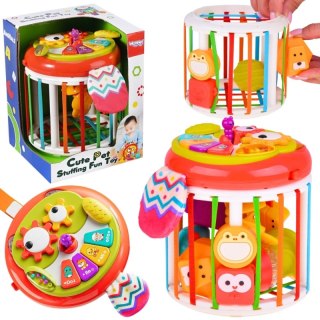 WALEC KOSTKA SENSORYCZNA INTERAKTYWNY BĘBENEK DLA DZIECI ROZWOJOWA