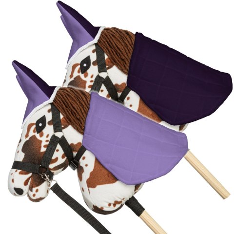 HOBBY HORSE ZESTAW KOŃ GNIADO-SROKATY DERKA ERZOS I ŚLIWKA NAUSZNIKI KANTAR