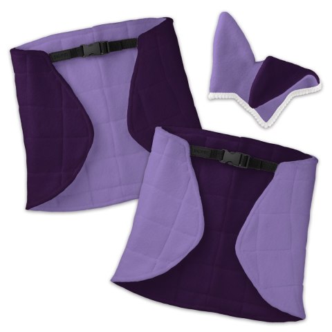 HOBBY HORSE ZESTAW KOŃ GNIADO-SROKATY DERKA ERZOS I ŚLIWKA NAUSZNIKI KANTAR