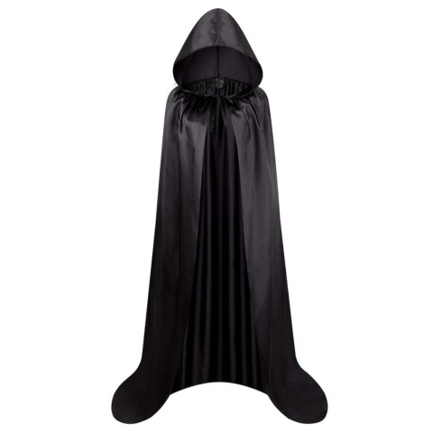 Peleryna Narzutka Z Kapturem Karnawałowa Halloweenowa Czarna 160cm Peleryna Narzutka Z Kapturem Karnawałowa Halloweenowa Czarna 160cm