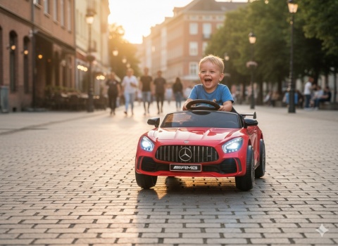 SPORTOWE AUTO NA AKUMULATOR DLA DZIECKA CABRIO ELEKTRYCZNE MERCEDES GTR EVA