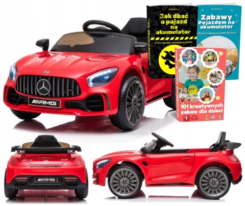 SPORTOWE AUTO NA AKUMULATOR DLA DZIECKA CABRIO ELEKTRYCZNE MERCEDES GTR EVA