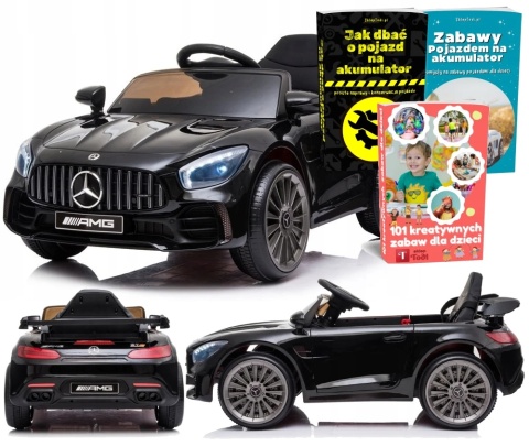 SPORTOWE AUTO NA AKUMULATOR DLA DZIECKA CABRIO ELEKTRYCZNE MERCEDES GTR EVA