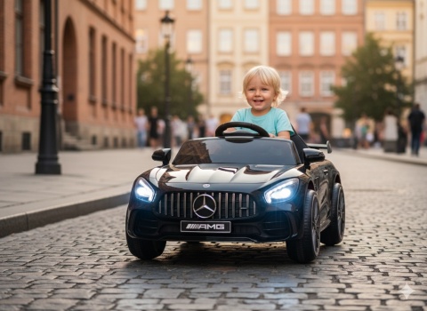 SPORTOWE AUTO NA AKUMULATOR DLA DZIECKA CABRIO ELEKTRYCZNE MERCEDES GTR EVA