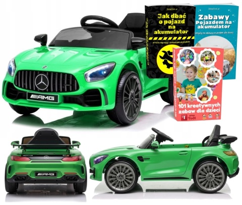 SPORTOWE AUTO NA AKUMULATOR DLA DZIECKA CABRIO ELEKTRYCZNE MERCEDES GTR EVA