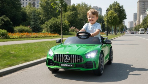 SPORTOWE AUTO NA AKUMULATOR DLA DZIECKA CABRIO ELEKTRYCZNE MERCEDES GTR EVA
