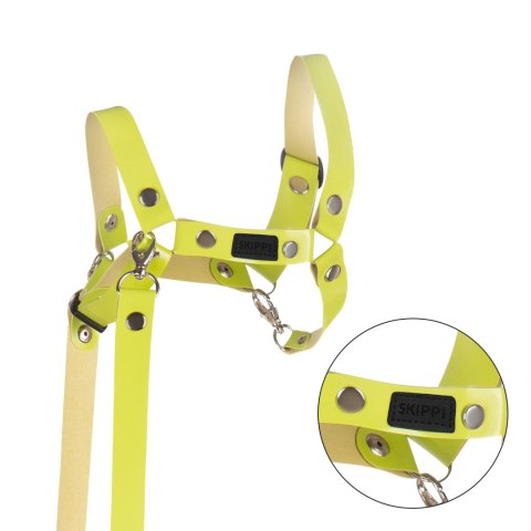 Skippi Kantar dla Hobby Horse - wodze, ekoskóra - jasny zielony