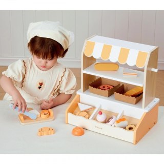 VIGA Drewniana Mini Piekarnia Sklepik Stragan z Wypiekami 16el.