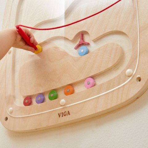 VIGA Drewniana Tablica Manipulacyjna Sensoryczna Przepływ Grawitacyjny