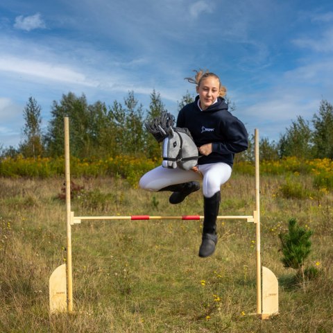 HOBBY HORSE DREWNIANA PRZESZKODA DO SKAKANIA SKIPPI REGULOWANA TORBA