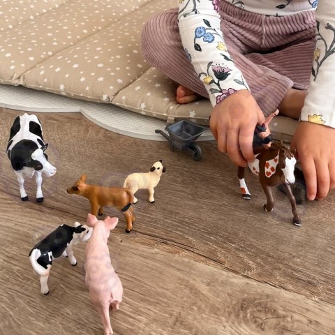 FIGURKI ZWIERZĄT SZCZĘŚLIWA FARMA 10EL DLA DZIECI EDUKACYJNA KREATYWNE