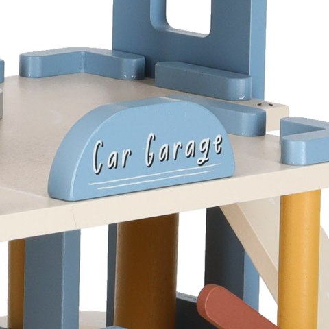 DREWNIANY PARKING GARAŻ PIĘTROWY SAMOCHODOWY AUTKA STACJA BENZYNOWA AKCESORIA
