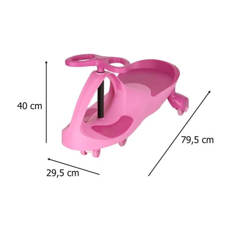 JEŹDZIK POJAZD GRAWITACYJNY DLA DZIECI DO 50KG ŚWIECĄCE KOŁA LED KAUCZUK