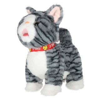 KOTEK INTERAKTYWNY NA SMYCZY MIAUCZY CHODZI RUSZA OGONEM REAGUJE NA DOTYK