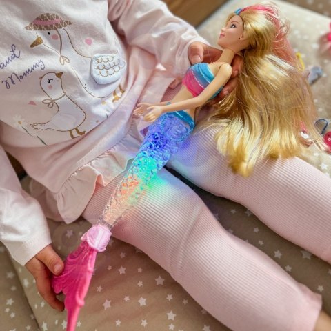 LALKA SYRENKA GINA MAGICZNA TĘCZOWA Z AKCESORIAMI KREATYWNA DLA DZIECI ZABAWA