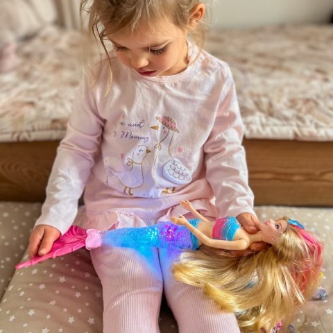 LALKA SYRENKA GINA MAGICZNA TĘCZOWA Z AKCESORIAMI KREATYWNA DLA DZIECI ZABAWA