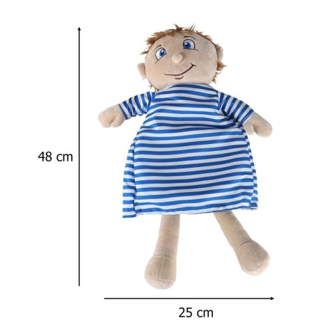 LALKA PLUSZOWA MASKOTKA BUDOWA CIAŁA NAUKA ANATOMII NARZĄDY CHŁOPIEC STEM