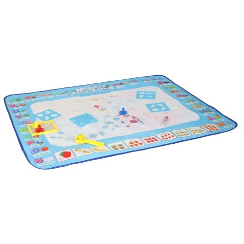 DUŻA MATA WODNA 100X80CM DO MALOWANIA RYSOWANIA WODĄ MAZAKI SZABLONY WAŁEK