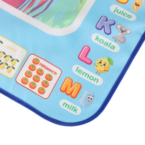 DUŻA MATA WODNA 100X80CM DO MALOWANIA RYSOWANIA WODĄ MAZAKI SZABLONY WAŁEK