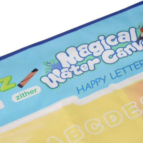 DUŻA MATA WODNA 100X80CM DO MALOWANIA RYSOWANIA WODĄ MAZAKI SZABLONY WAŁEK