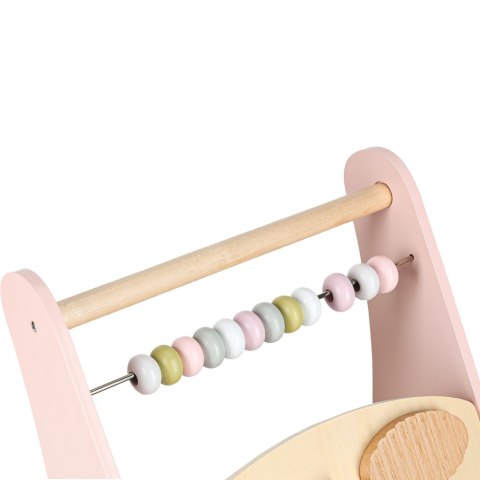 DREWNIANY PCHACZ CHODZIK EDUKACYJNY DLA DZIECKA LICZYDŁO SORTER KLOCKI CYMBAŁKI