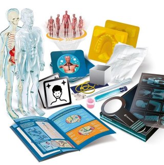 ZESTAW EDUKACYJNY DOŚWIADCZALNY NAUKOWA ZABAWA SUPER ANATOMIA CLEMENTONI