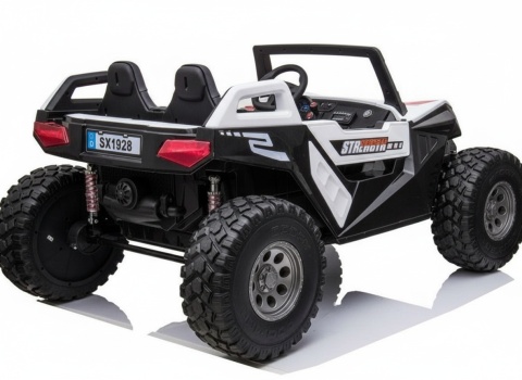 DUŻE AUTO NA AKUMULATOR DLA 2 DZIECI BUGGY SX1928 24V 4X4 PILOT SKÓRA EVA MP3 LED