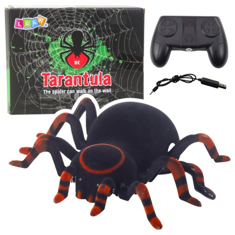 DUŻY PAJĄK ZDALNIE STEROWANY TARANTULA RC ŚWIECĄCE OCZY CHODZI PO ŚCIANIE