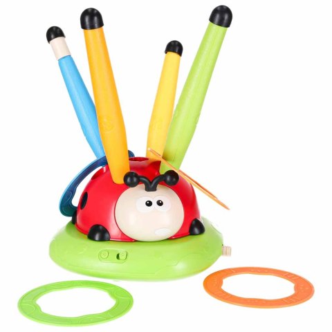 GRA ZRĘCZNOŚCIOWA DLA DZIECI BIEDRONKA 4W1 SKAKANKA WYRZUTNIA RZUT DO CELU