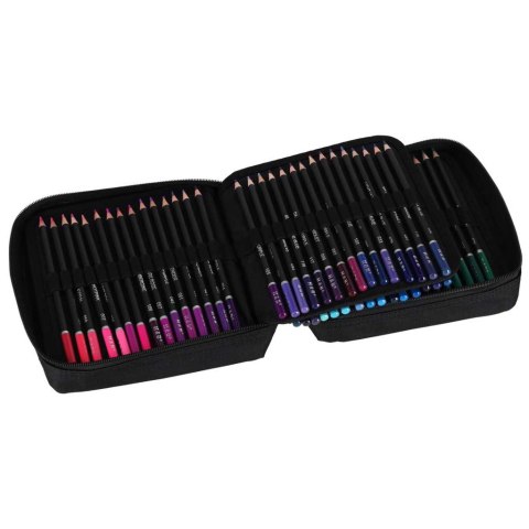 KREDKI OŁÓWKOWE KOLOROWE W ETUI ZESTAW 120 SZT. PROFESJONALNE DO RYSOWANIA