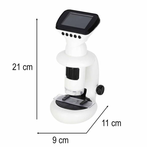 MIKROSKOP 3W1 ELEKTRONICZNY CYFROWY WIFI USB EKRAN LCD 200X 1000X STEM LED