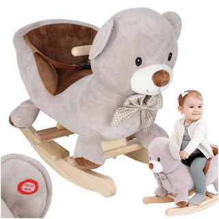 MIŚ NA BIEGUNACH BUJAK PLUSZOWY MIĘKKIE SIEDZISKO FOTELIK BUJANY DŹWIĘKI