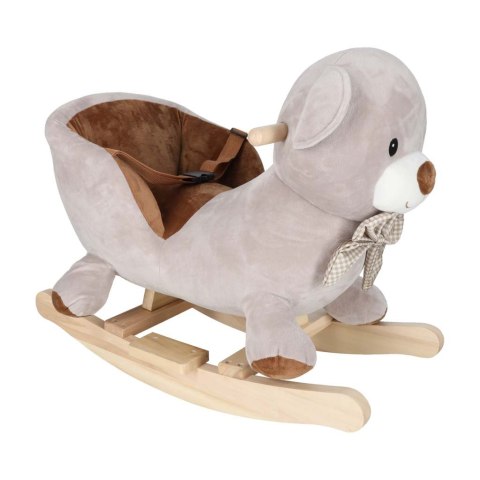 MIŚ NA BIEGUNACH BUJAK PLUSZOWY MIĘKKIE SIEDZISKO FOTELIK BUJANY DŹWIĘKI