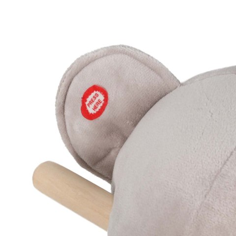 MIŚ NA BIEGUNACH BUJAK PLUSZOWY MIĘKKIE SIEDZISKO FOTELIK BUJANY DŹWIĘKI