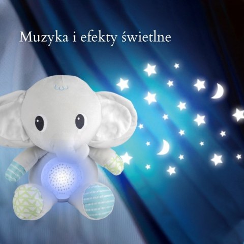 WOOPIE BABY Przytulanka Słonik Z Projektorem Uspokajacz 12 Melodii