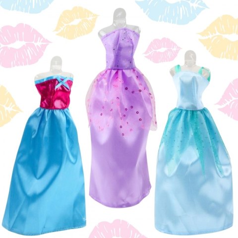 WOOPIE ROYAL Zestaw Modowy Dla Lalek Sukienki Buty Biżuteria Akcesoria