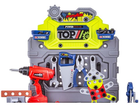 WARSZTAT STOLARSKI MAŁEGO MECHANIKA NARZĘDZIA WKRĘTARKA SKŁADANY WALIZKA