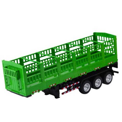 DUŻA CIĘŻARÓWKA ZDALNIE STEROWANA Z PRZYCZEPĄ 1:18 ŚWIATŁA DŹWIĘK PILOT 2.4