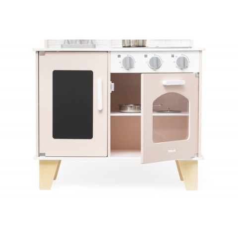 KUCHNIA DREWNIANA VIGA POLARB DLA DZIECI ŚWIATŁO DŹWIĘK GARNKI AKCESORIA RÓŻOWA