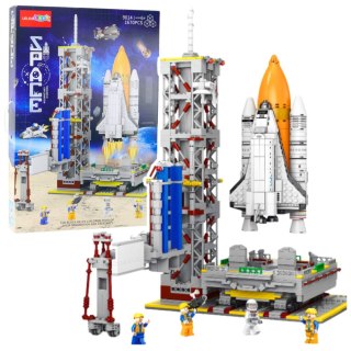 KLOCKI KONSTRUKCYJNE RAKIETA STACJA KOSMICZNA PLATFORMA ZESTAW 1670 EL.
