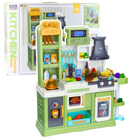 KUCHNIA INTERAKTYWNA DLA DZIECI OBIEG WODY PARA ŚWIATŁA DŹWIĘKI ZESTAW 64EL