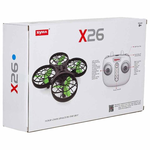 MINI DRON ZDALNIE STEROWANY RC SYMA X26 PILOT 2.4 HEADLESS OMIJA PRZESZKODY