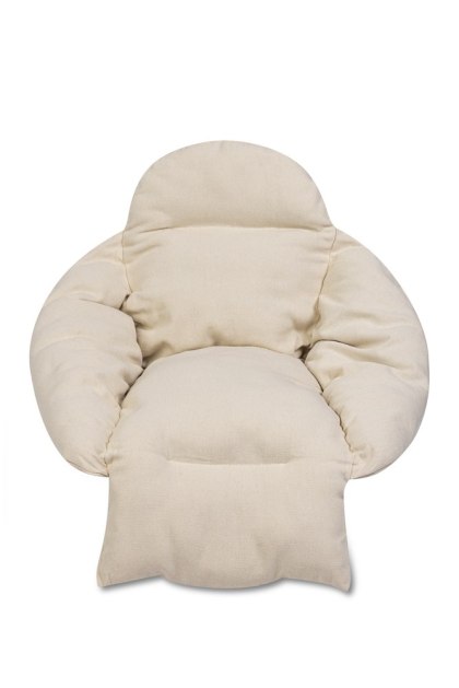 Poduszka LUARO na huśtawkę wiszącą bocianie gniazdo XXL ecru