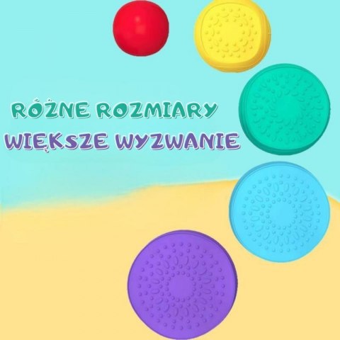 WOOPIE Ścieżka Sensoryczna Kamienie Balansujące dla Dzieci Trening Równowagi 5 szt.