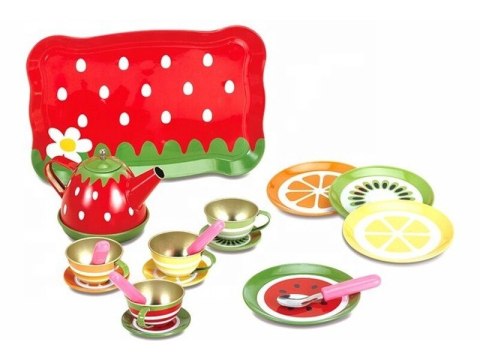 ZESTAW KAWOWY DO PARZENIA HERBATY KAWY CZAJNIK FILIŻANKI METALOWE 17 EL.