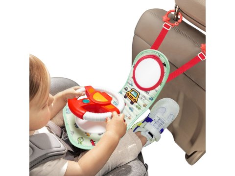 KIEROWNICA EDUKACYJNA PODRÓŻNA DO SAMOCHODU NA FOTEL OCHRANIACZ DLA DZIECKA