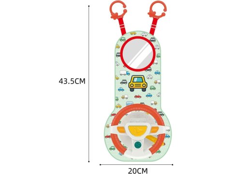 KIEROWNICA EDUKACYJNA PODRÓŻNA DO SAMOCHODU NA FOTEL OCHRANIACZ DLA DZIECKA