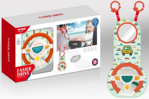 KIEROWNICA EDUKACYJNA PODRÓŻNA DO SAMOCHODU NA FOTEL OCHRANIACZ DLA DZIECKA