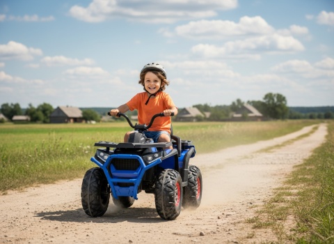 DUŻY QUAD NA AKUMULATOR DLA DZIECKA 3-5 LAT XMX607 4X4 EVA SKÓRA KLUCZYKI LED MP3